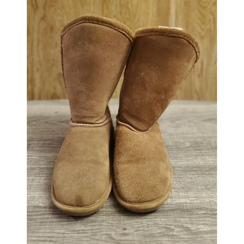 Bearpaw Boshie‎ Suede Boots Youth Size 1 Brown